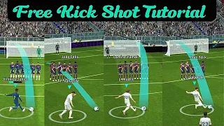 Free Kick Shoot Tutorial In eFootball 2024 //Free Kick Trick Pes 2024 #efootball