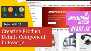 React js Tutorial # 64| Creating Product Details Component in ReactJs |E-Commerce site