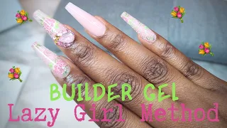 Lazy Girl Builder Gel Nails | Lazy Girl Method 💜☺