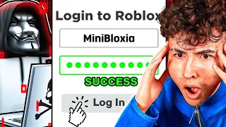 I HACKED Minibloxia's Account And CHANGED His PASSWORD.. (Roblox Bedwars)