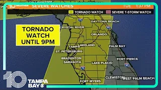 LIVE RADAR | Strong storms roll through Tampa Bay area