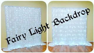 DIY easily light backdrop/how to make a fairy light curtain backdrop easily  @Star Arts & Crafts