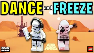 STAR WARS FREEZE DANCE | LEGO Brain Break  | JUST DANCE