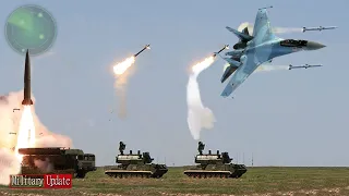 Massive Fire!! Russian Airforce• Su-35•TOR-M2• Pantsir-S1•Destroy Targets