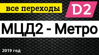 Переходы МЦД2 - Метро и МЦК // декабрь 2019
