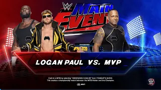 Logan Paul vs MVP | Main Event #01 W1 May | WWE 2k23 Universe Mode