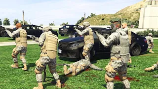 US Army vs FIB - GTA 5 NPC Wars