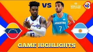 Venezuela vs Argentina Full Game Highlights | Basketball World Cup 2023 Qualifiers | June 30, 2022