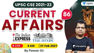 Current Affairs Today | Daily Current Affairs by Pawan Kumar Sir | 21 February 2021