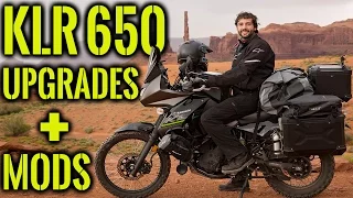 KAWASAKI KLR 650 UPGRADES AND MODS  [Part 1]