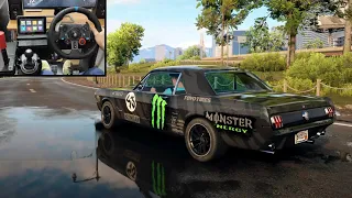 NFS Unbound | Monster Edition Ford Mustang | Logitech g29 gameplay
