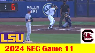 LSU vs South Carolina Baseball Highlights, 2024 SEC Tournament Game 11