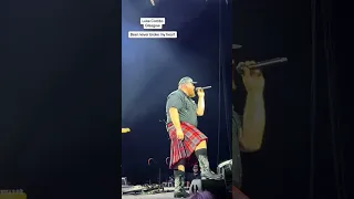 Luke Combs performs in a kilt in Scotland #shorts