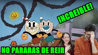 ESPAÑOLES REACCIONAN A DOBLAJE LATINO VS ESPAÑOL DE EL SHOW DE CUPHEAD #CUPHEAD #DOBLAJES