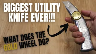 BIGGEST STANLEY EVER!!! GOLD WHEEL??? - STANLEY Retractable Utility Knife (#0-10-819) - Review