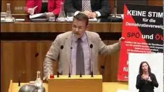 Rede NAbg. Gerald Grosz - Direkte Demokratie gegen rot-schwarzen Reformstau 25.9.2013