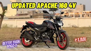 New Updated Apache 160 4V Review🔥 | TVS Apache 160 Dual Channel ABS |