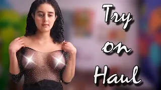 [4K] Transparent Try On Haul with Jenny | Sheer Clothes