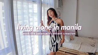 living alone in manila | life in my 20s, work life balance, productive saturdays ୨୧˚✧