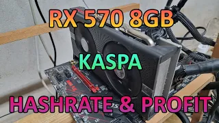 RX 570 8GB - Kaspa Hashrate & Profit (Dual Ergo+KAS)