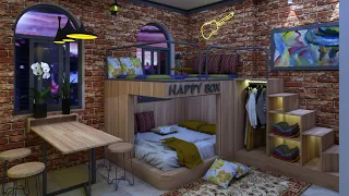 TINY APARTMENT 194sqft ( MICRO APARTMENT 18sqm ) | Space Saving Design Ideas | Never Too Small