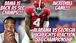 INCREDIBLE SEC CHAMPIONSHIP! Reaction To #8 Alabama vs #1 Georgia | 2023 College Football Highlights