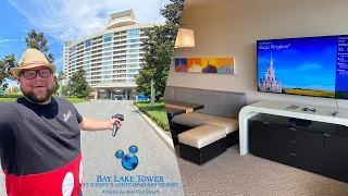 Disney’s Bay Lake Tower Staycation | Full Resort And Room Tour | Dinner At California Grill