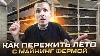 Готовимся пережить лето с Майнинг фермой  / Как там охлаждение фермы в погребе