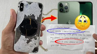 How it Possible ! Restore iPhone X  Crush By A Car Into iPhone 13 Pro