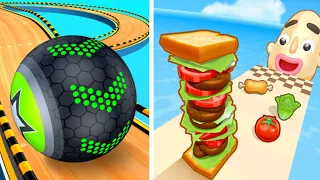 Going Balls |Sandwich Runner |All Level Gameplay Android, iOS - NEW BIG APK UPDAT