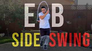 FIRE Jump Rope Trick For Beginners! | EB SIDE SWING TUTORIAL 🔥