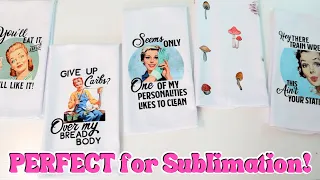 How To Sublimate Kitchen Towels to Sell / Sublimating on a Towel