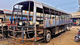 Hino Bus Leaf Spring Installed at local Workshop | Hino Bus Body Manufacturing Process