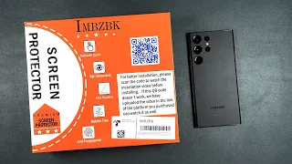 IMBZBK Galaxy S23 Ultra Tempered Glass Screen Protector With Liquid Adhesive - Install & Review