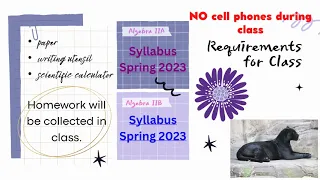 Spring 2023 Algebra IIA/IIB Bennett