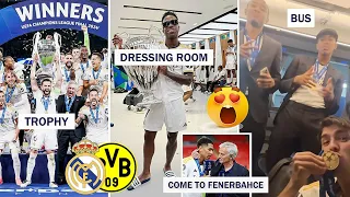 🏆Real Madrid's Pitch, Dressing Room & Bus Celebration After Winning Champions League 2024!
