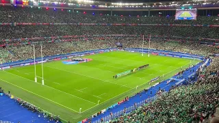 Irish fans at Rugby World Cup 2023 going off with singing before quarter-final