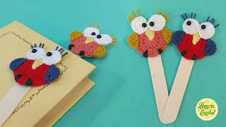 How to Crochet Owl bookmark | Crochet Tutorials | Lemon Crochet🍋