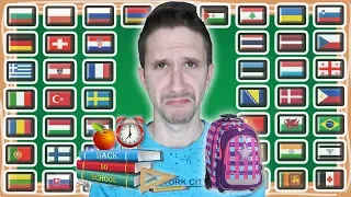 How To Say "BACK TO SCHOOL!" in 46 Languages - Sad Version