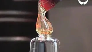 Molding Glass Into Dragon Stem Goblet