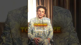 Timothée Chalamet: "Life is Coming FROM YOU, not..." #mindfulness #inspire #viral