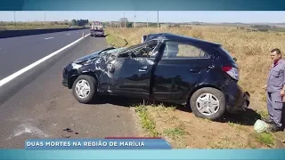 Em menos de 24 horas duas pessoas morrem em acidentes na região de Marília