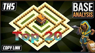 New Excutive Th 5 War/Trophy Base Layouts(Top 20)With link In Coc|| Th 5  Base Copy Link In Coc 2023
