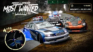 I Reached Highest Heat Level With 53Million Bounty Need For Speed MOST WANTED 2024 REMASTER
