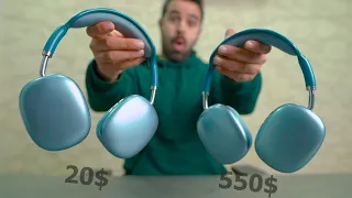 airpods max fake vs original ... الصيني غلب الاصلي