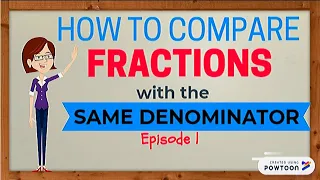 Comparing Fractions with Common Denominators