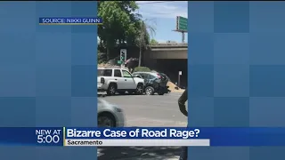 WATCH: Man Rams Car, Jumps On It In Bizarre Road Rage Incident