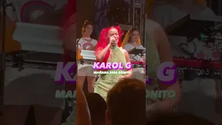 karol g presentando su 💿 “Mañana Será Bonito”🌸🌈 en Miami💜#karolg #musica #musicalatina #medellin