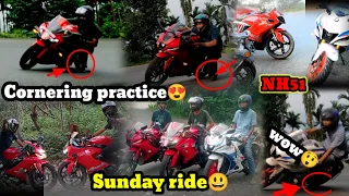 Cornering practice|| RR310, R15v4, ||sunday ride