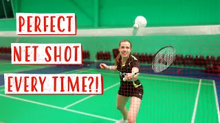 How To Hit A Perfect Doubles Net Shot EVERY TIME - Badminton Net Cord Tutorial!